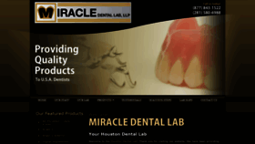What Miracledentallab.com website looked like in 2020 (5 years ago)