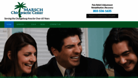What Marschchiropractic.com website looked like in 2020 (6 years ago)