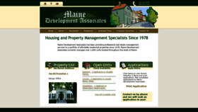 What Mainedevelopment.com website looked like in 2020 (4 years ago)