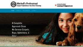 What Mitchellprocarpetcare.com website looked like in 2020 (6 years ago)