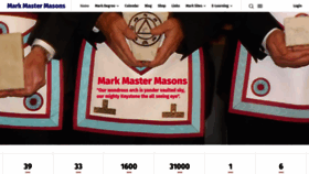 What Markmastermasons.com website looked like in 2020 (4 years ago)
