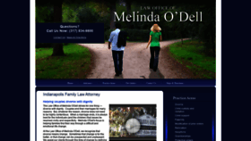 What Melindaodell.com website looked like in 2020 (4 years ago)