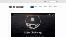 What Mspchallenge.info website looked like in 2020 (4 years ago)