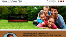 What Markdewittdental.com website looked like in 2020 (4 years ago)