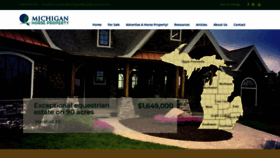 What Michiganhorseproperty.com website looked like in 2020 (4 years ago)