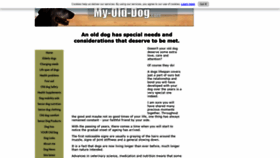 What My-old-dog.com website looked like in 2020 (4 years ago)