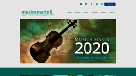 What Musicamarin.org website looked like in 2020 (4 years ago)