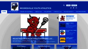 What Mooresvilleyouthathletics.org website looked like in 2020 (4 years ago)