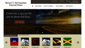 What Mcclanahanfuneral.com website looked like in 2020 (6 years ago)