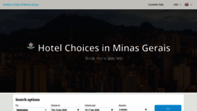 What Minas-gerais-hotels.com website looked like in 2020 (4 years ago)