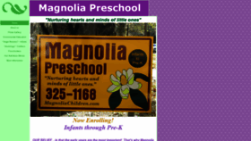 What Magnoliachildren.com website looked like in 2020 (4 years ago)