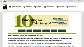 What Marinvillages.org website looked like in 2020 (4 years ago)