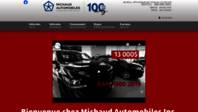 What Michaudautomobiles.com website looked like in 2020 (4 years ago)