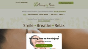 What Massagebyrosie.com website looked like in 2020 (4 years ago)