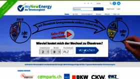 What Mynewenergy.ch website looked like in 2020 (4 years ago)