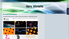 What Matrix-informatika.hr website looked like in 2020 (4 years ago)