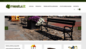 What Miestui.lt website looked like in 2020 (4 years ago)