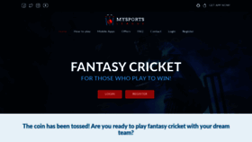 What Mysportsleague.co website looked like in 2020 (4 years ago)