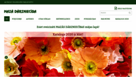 What Mazadarznieciba.lv website looked like in 2020 (4 years ago)