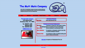 What Muttmats.com website looked like in 2020 (4 years ago)
