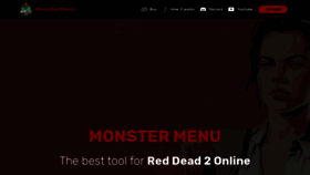 What Monstermenu.cc website looked like in 2020 (4 years ago)