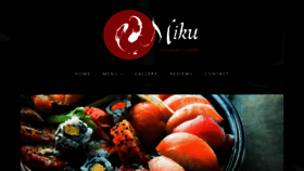What Mikusushirestaurant.com website looked like in 2020 (4 years ago)