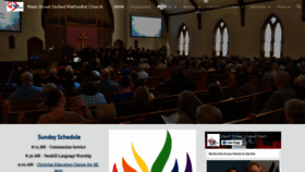 What Mainstreet-umc.org website looked like in 2020 (4 years ago)