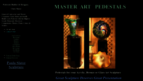 What Masterartpedestals.com website looked like in 2020 (4 years ago)