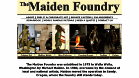 What Maidenfoundry.com website looked like in 2020 (4 years ago)