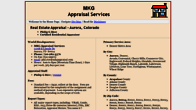 What Mkgappraisal.com website looked like in 2020 (4 years ago)