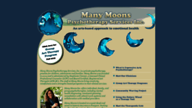 What Manymoonstherapy.org website looked like in 2020 (4 years ago)