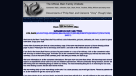 What Main-family.com website looked like in 2020 (4 years ago)