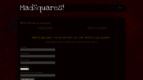 What Madsquares.com website looked like in 2020 (4 years ago)