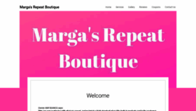 What Margasrepeatboutique.com website looked like in 2020 (4 years ago)