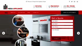 What Megahomeappliance.com website looked like in 2020 (4 years ago)