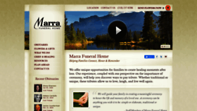 What Marrafuneralhome.com website looked like in 2020 (4 years ago)