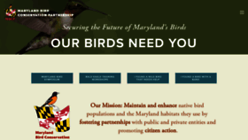 What Marylandbirds.org website looked like in 2020 (4 years ago)