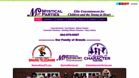 What Mysticalparties.net website looked like in 2020 (4 years ago)