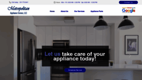What Metropolitanapplianceservice.net website looked like in 2020 (4 years ago)