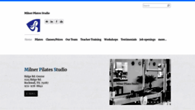 What Milnerpilates.com website looked like in 2020 (4 years ago)