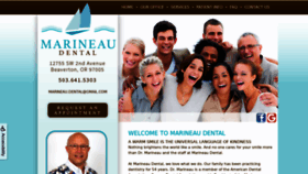 What Marineaudental.com website looked like in 2020 (4 years ago)
