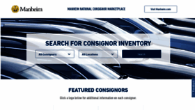 What Manheimconsignor.com website looked like in 2020 (4 years ago)