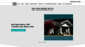 What Morrisfamilydentistry.com website looked like in 2020 (4 years ago)
