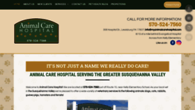 What Myanimalcarehospital.com website looked like in 2020 (4 years ago)