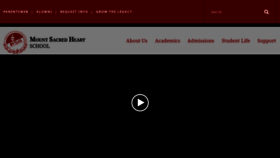What Mountsacredheart.org website looked like in 2020 (4 years ago)
