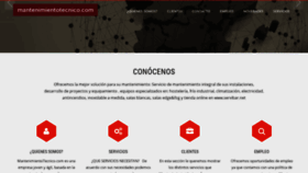 What Mantenimientotecnico.com website looked like in 2020 (4 years ago)