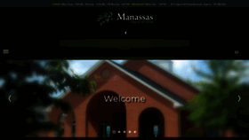 What Manassaschurch.org website looked like in 2020 (4 years ago)