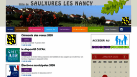 What Mairie-saulxures-les-nancy.fr website looked like in 2020 (4 years ago)