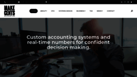 What Makecentsaccounting.com.au website looked like in 2020 (4 years ago)