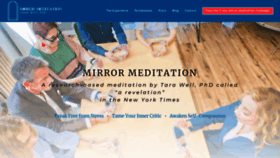 What Mirrormeditation.com website looked like in 2020 (4 years ago)